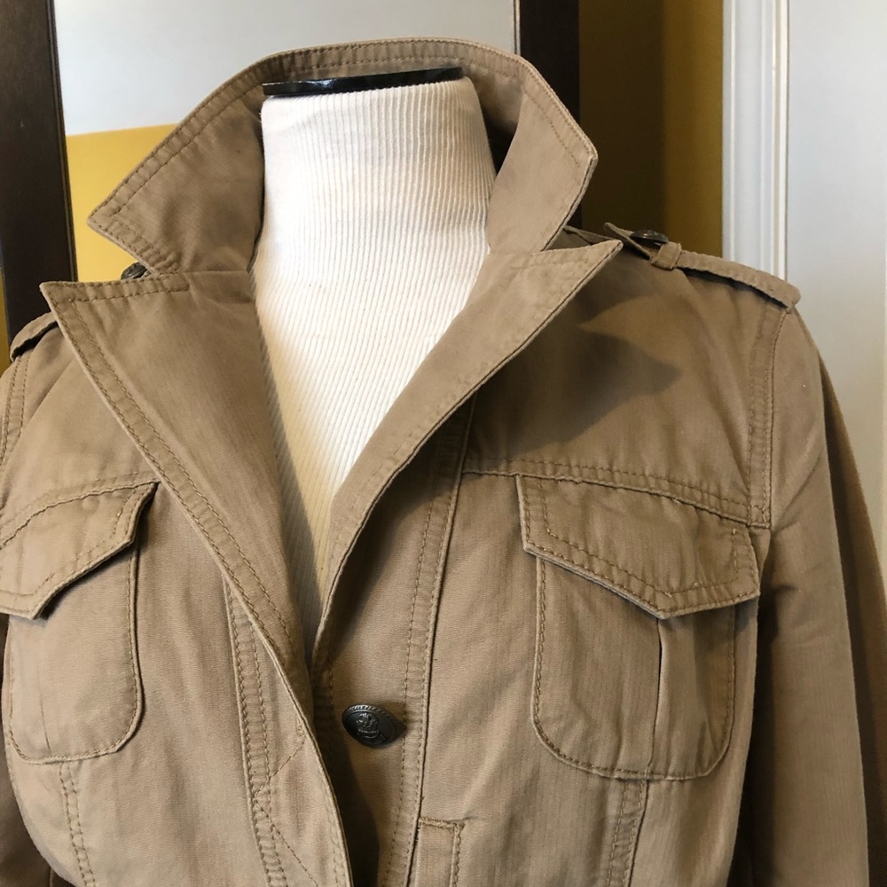 A DKNY Tan safari style jacket